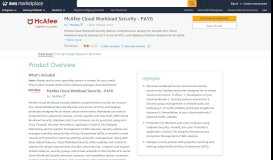 
							         AWS Marketplace: McAfee Cloud Workload Security - PAYG								  
							    