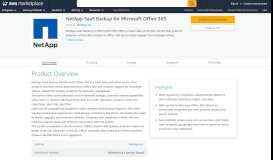 
							         AWS Marketplace: NetApp SaaS Backup for Microsoft Office 365								  
							    