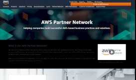 
							         AWS Partner Network (APN) - Amazon Web Services								  
							    