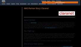 
							         AWS Partner Network (APN) Story: Claranet - Amazon Web Services								  
							    