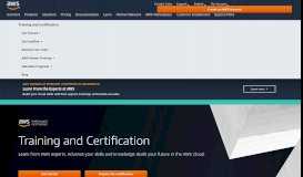 
							         AWS Training and Certification - Amazon Web Services								  
							    