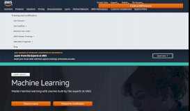 
							         AWS Training and Certification - Machine Learning								  
							    