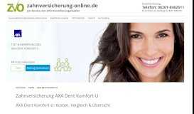
							         AXA Dent Komfort-U - Tarife - Zahnversicherung-Online Ihr Portal für ...								  
							    
