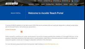 
							         Axcelis: Reach Portal								  
							    