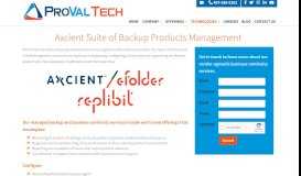 
							         Axcient/eFolder - ProVal Tech								  
							    