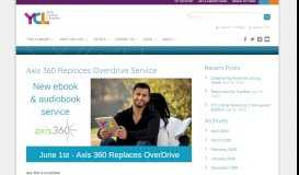 
							         Axis 360 Replaces Overdrive Service | York County Libraries								  
							    