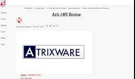 
							         Axis LMS Review & Rating | PCMag.com								  
							    