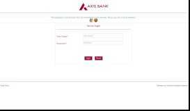 
							         Axis :: Login - Axis Bank								  
							    