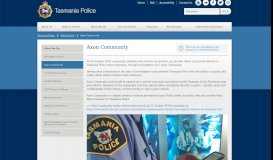 
							         Axon Community - Tasmania Police								  
							    