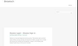 
							         Axxess Login - Axxess Sign In | Bnewtech								  
							    