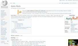 
							         Ayala Malls - Wikipedia								  
							    