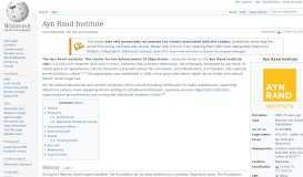 
							         Ayn Rand Institute - Wikipedia								  
							    