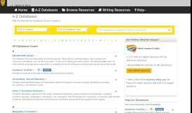 
							         AZ Databases - Guides By Subject - eLibrary at New England ...								  
							    