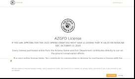 
							         AZGFD License: Home								  
							    