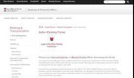 
							         Aztec Parking Portal | Parking & Transportation | Campus Services ...								  
							    