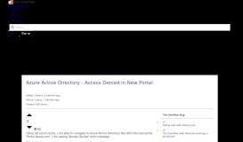 
							         Azure Active Directory - Access Denied in New Portal - Stack Overflow								  
							    