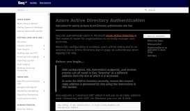 
							         Azure Active Directory Authentication - Seq Documentation and Support								  
							    
