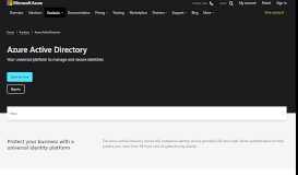 
							         Azure Active Directory | Microsoft Azure								  
							    