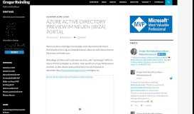 
							         Azure Active Directory Preview im neuen (Ibiza) Portal | Gregor Reimling								  
							    