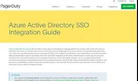 
							         Azure Active Directory SSO Integration Guide | PagerDuty								  
							    