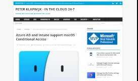 
							         Azure AD and Intune support macOS Conditional Access | Peter ...								  
							    
