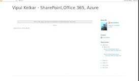 
							         Azure AD B2B self-service ... - Vipul Kelkar - SharePoint and Office 365								  
							    
