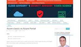 
							         Azure classic vs Azure Portal - Anuj Varma, Independent Tech ...								  
							    