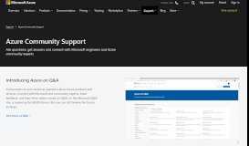 
							         Azure Community Support | Microsoft Azure								  
							    
