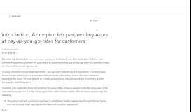 
							         Azure CSP billing overview | Microsoft Docs								  
							    