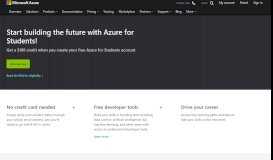 
							         Azure for Students – Free Account Credit | Microsoft Azure								  
							    