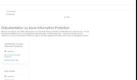 
							         Azure Information Protection-Dokumentation | Microsoft Docs								  
							    