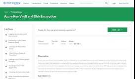 
							         Azure Key Vault and Disk Encryption - Cloud Academy								  
							    
