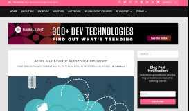 
							         Azure Multi-Factor Authentication server | Ammar Hasayen								  
							    