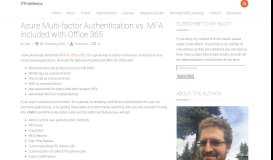 
							         Azure Multi-factor Authentication vs. MFA included with Office 365 ...								  
							    