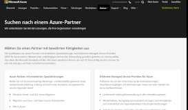 
							         Azure-Partner – Technologie- und Lösungspartner | Microsoft Azure								  
							    