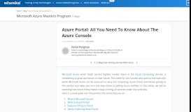 
							         Azure Portal: All You Need To Know About The Azure Console | Edureka								  
							    