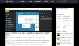 
							         Azure Portal Tips: 9 Tips to Get More Out of Microsoft Azure - Stackify								  
							    