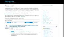 
							         Azure portal: triaged (3 ideas) – Customer Feedback for Microsoft ...								  
							    