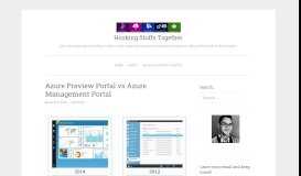 
							         Azure Preview Portal vs Azure Management Portal | Hooking Stuffs ...								  
							    