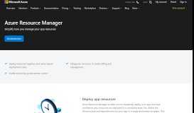 
							         Azure Resource Manager | Microsoft Azure								  
							    