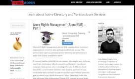 
							         Azure Rights Management (Azure RMS) – Part 1 - RebelAdmin.com								  
							    