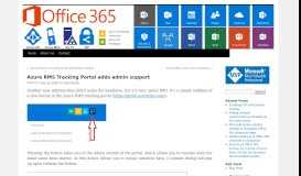 
							         Azure RMS Tracking Portal adds admin support | Blog - Vasil Michev								  
							    