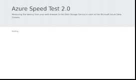 
							         Azure Speed Test 2.0								  
							    