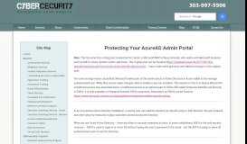 
							         Azuread Admin Portal - CyberCecurity								  
							    