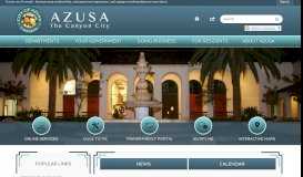 
							         Azusa, CA - Official Website | Official Website								  
							    