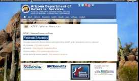 
							         AZVIP - Veteran Resources | Arizona Department ofVeterans ...								  
							    