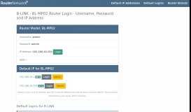 
							         B-LINK - BL-MP02 Default Login and Password - Router ...								  
							    
