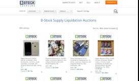 
							         B-Stock Supply Auctions | B-Stock Sourcing Network								  
							    