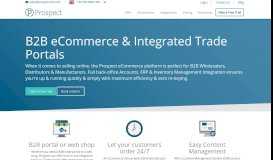 
							         B2B eCommerce for Distributors & Manufacturers - ProspectSoft								  
							    