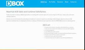 
							         B2B ecommerce ordering portal for manufacturing & distributors - DBOX								  
							    